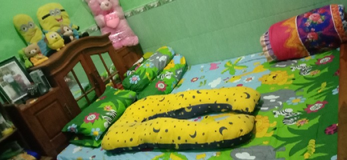 Sprei Homemade Jungle Blue Little Pony Spongebob Grid White Dino