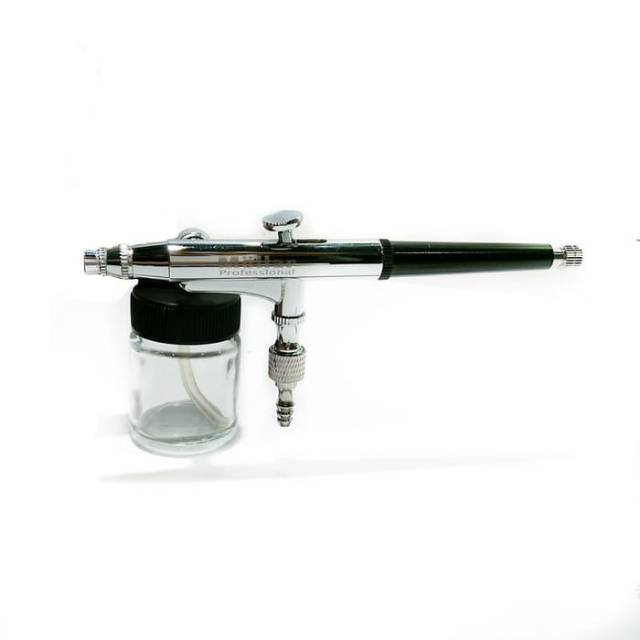 Air Brush Kit Pen Mollar Airbrush Dual Action Nozzle 0.3mm - 7cc + 22cc Dual Cup - TG133