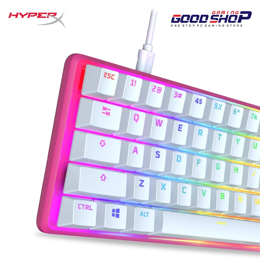 HYPERX Alloy Origins 60 Pink Mechanical - Gaming Keyboard