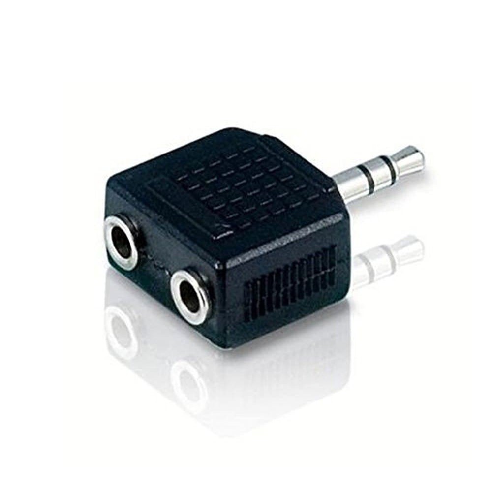 Jack sambungan 3.5mm to Double Female 3.5mm MF Adapter