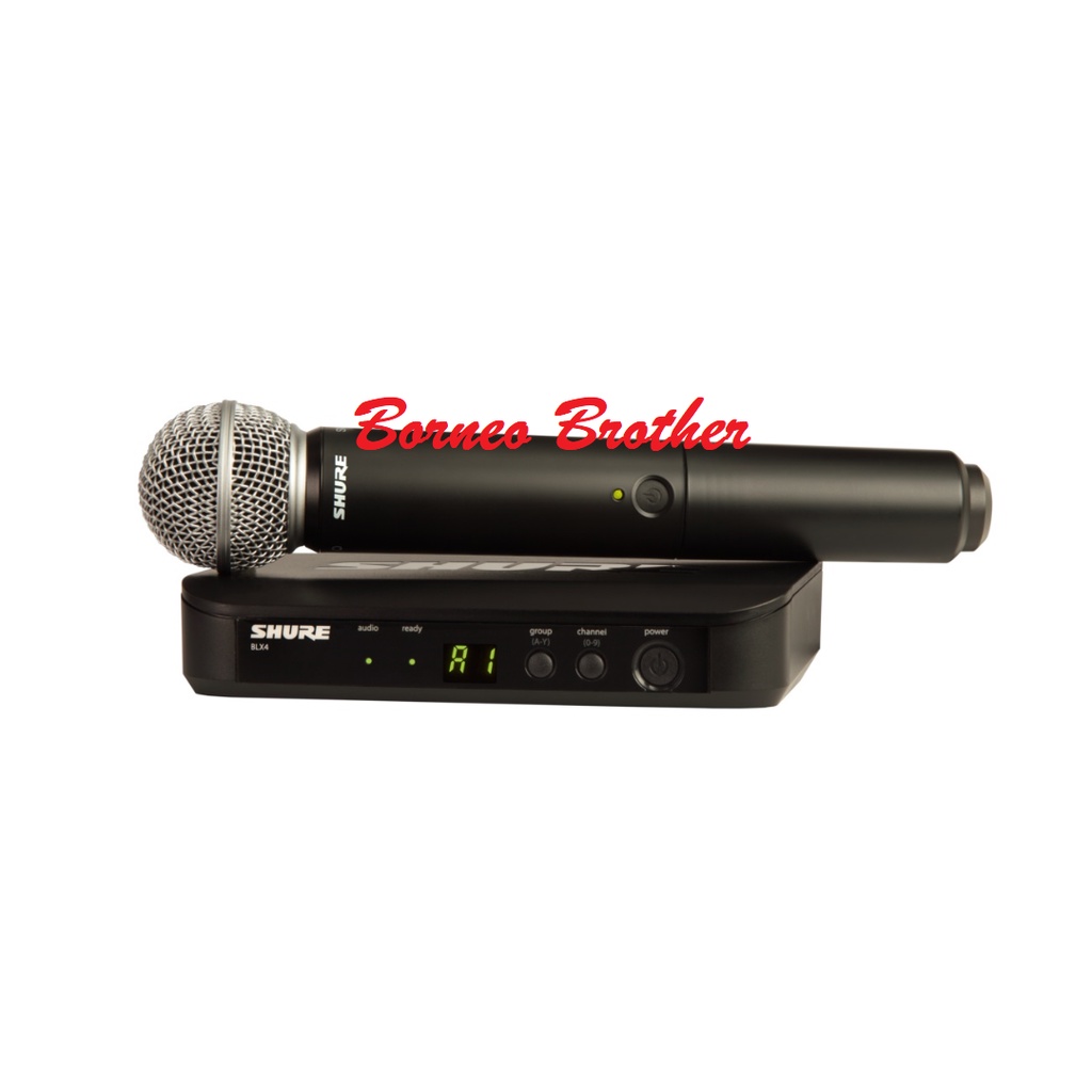 Mic Wireless Shure BLX24/SM58 BLX 24 / SM 58 Original Mic Handheld