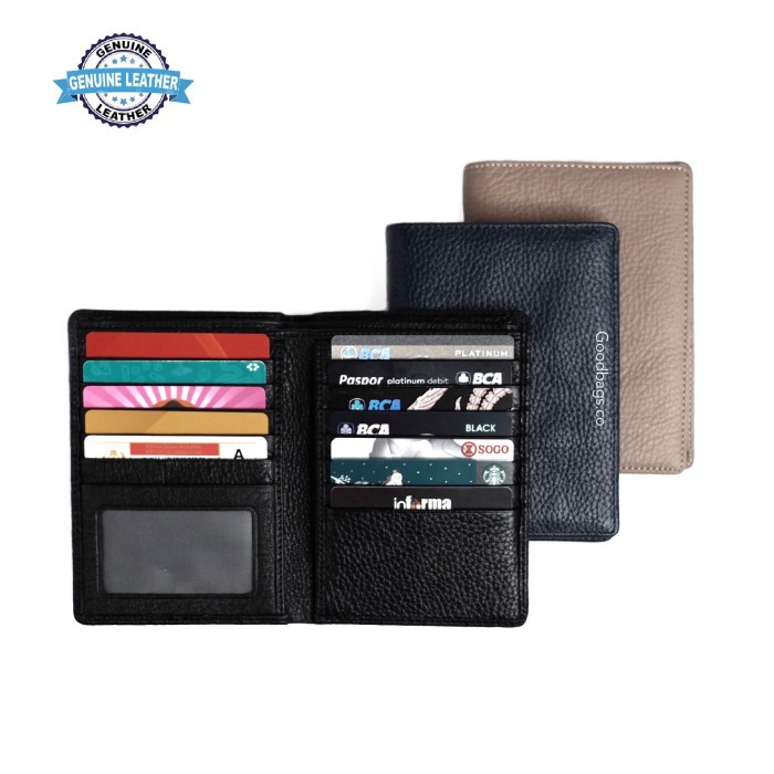 Dompet Kartu Besar Kulit Asli Pria Wanita P014