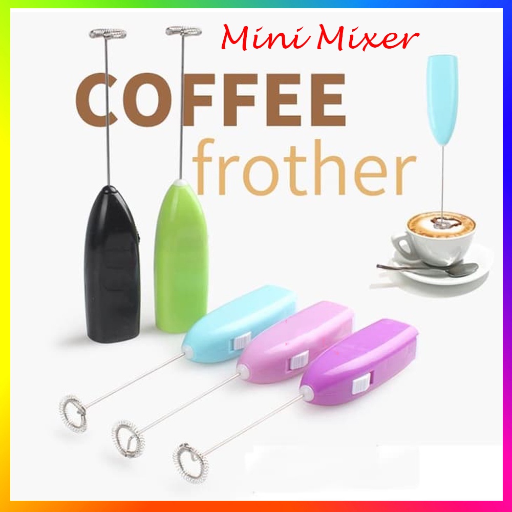 Mini Mixer Hand Mixer Pengocok Telur Alat Pengaduk Minuman Kopi Susu Elektrik Pengaduk Kopi Kitchen