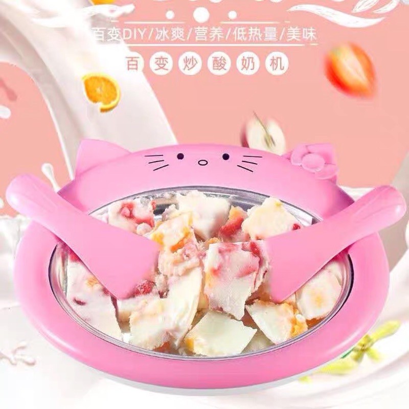 MINI ICE CREAM MAKER YOGURT FRUIT ROLL PAN PIRING PEMBUAT ES KRIM