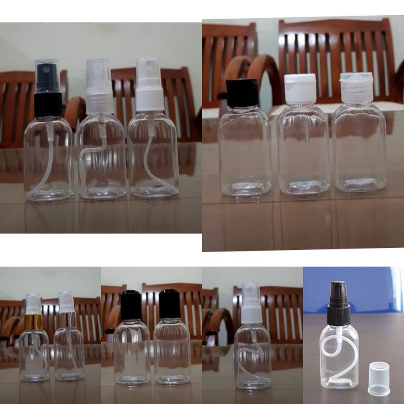 Botol Spray 30ml Botol Fliptop 30ml Botol Pump 30ml Botol Presstopn30ml Gepeng