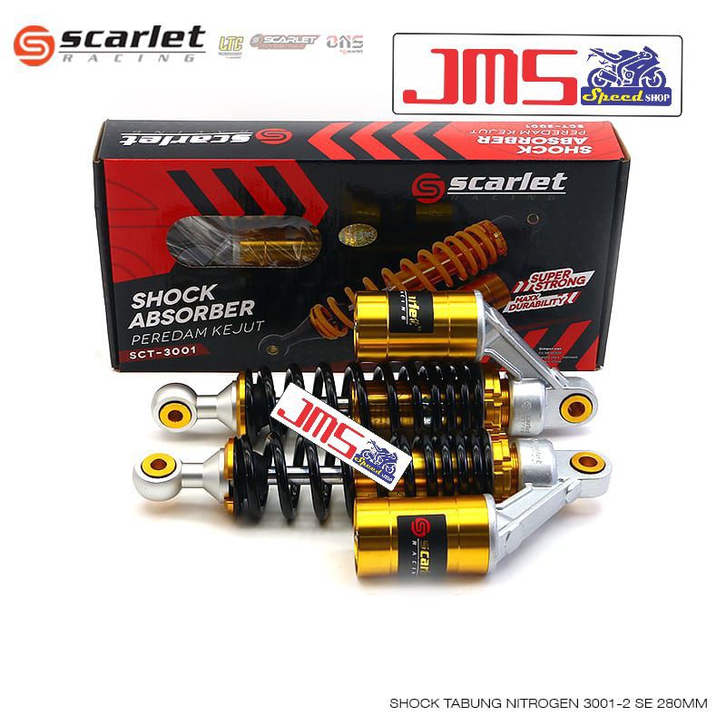 shock scarlet ori tabung atas ukuran 320 dan 340 tiger mega pro verza rxk supra blade revo fit