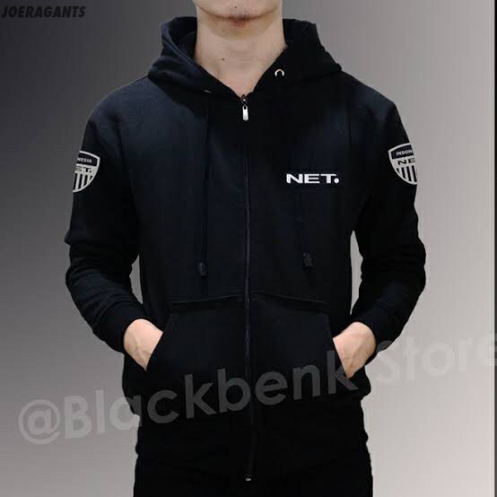 HOODIE JAKET NET TV ZIPPER STASIUN TV DISTRO SWEATER