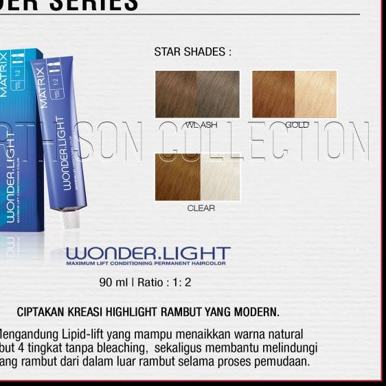 ✥ Matrix creme cat wonder light 90ml / cat rambut permane / campuran cat - WL N ✴