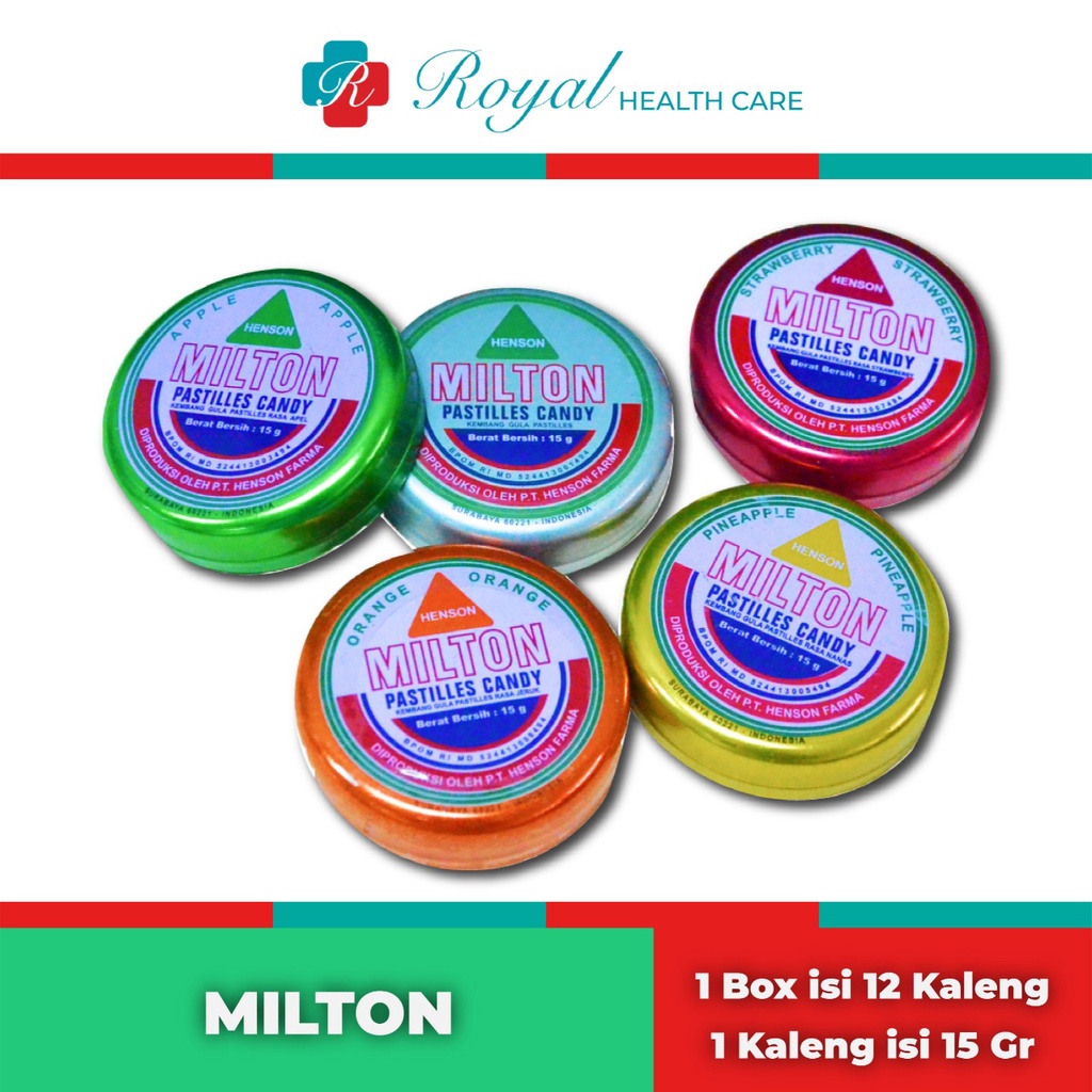 MILTON PASTILLES 15gr Box Isi 12