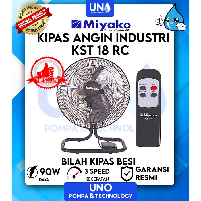 Miyako Kipas Angin Industri Industrial Fan KST-18 RC / KST18RC /KST 18 RC