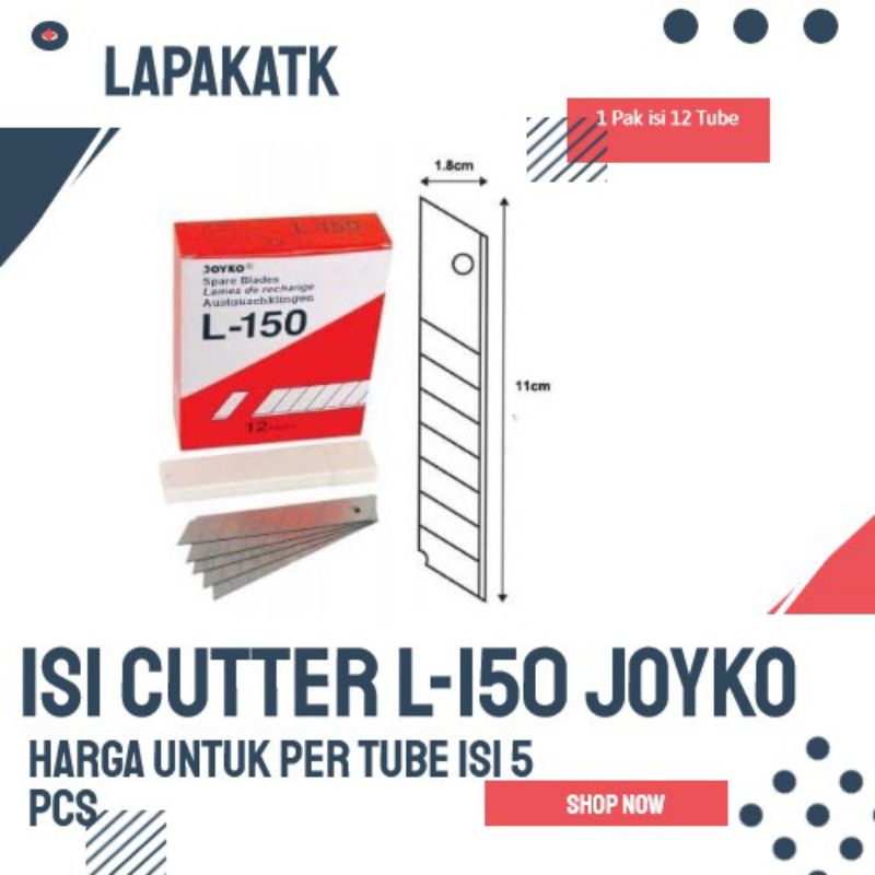 

isi cutter/ cutter blade refil JOYKO besar