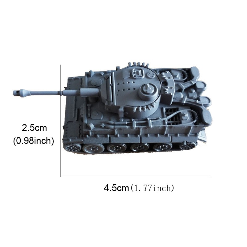 Mainan Model Tank Tempur Militer Leopard Macan WW2 4D Skala 1: 144