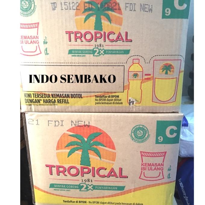 

Minyak Tropical dus 1 liter x 12 / Minyak Goreng Tropical Refill Botol