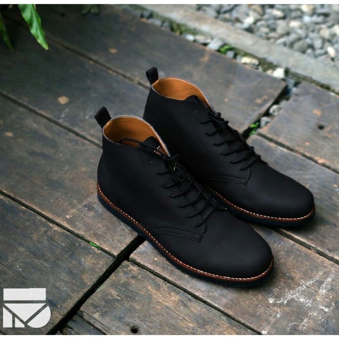 Sepatu Vintage Klasik Sporty Pria Cowok Men Boots Original Footwear | ELEANOR BLACK | FORIND x FSTP