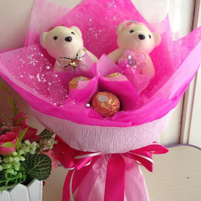

Ready Stock Buket Bunga Valentine/ Kado Ulangtahun/ Kado Anniversary 3C+2B