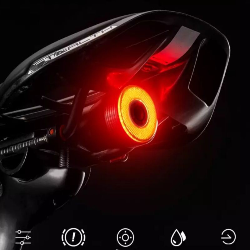 Rockbros Q5 Smart Brake - Rockbros Lampu Led Rem Sepeda Sensor Gerak