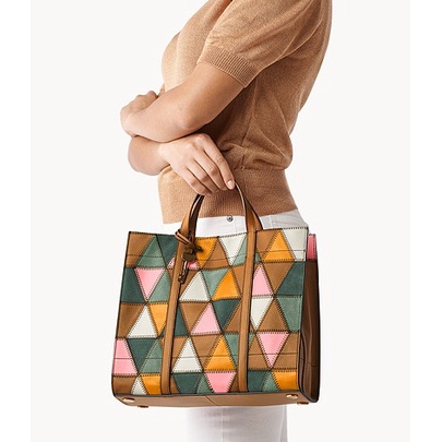 TAS FOSSIL CARMEN SHOPPER LIGHT PATCHWORK ZB1664195