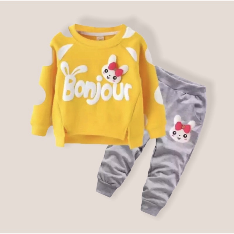 SETELAN SWEATER BONJOUR ANAK 1-5 TAHUN