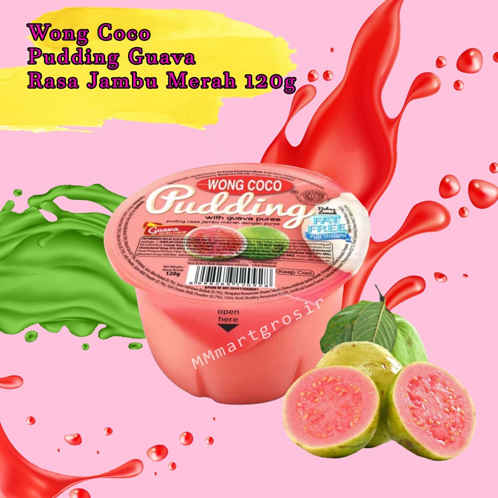 

Wong Coco / Pudding Guava / Rasa Jambu Merah dengan Puree / 120g