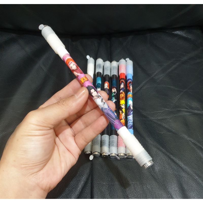 ANIME NARUTO LED SPINNING PEN / PEN ANTI STRESS / PEN BALANCE / PEN PUTAR