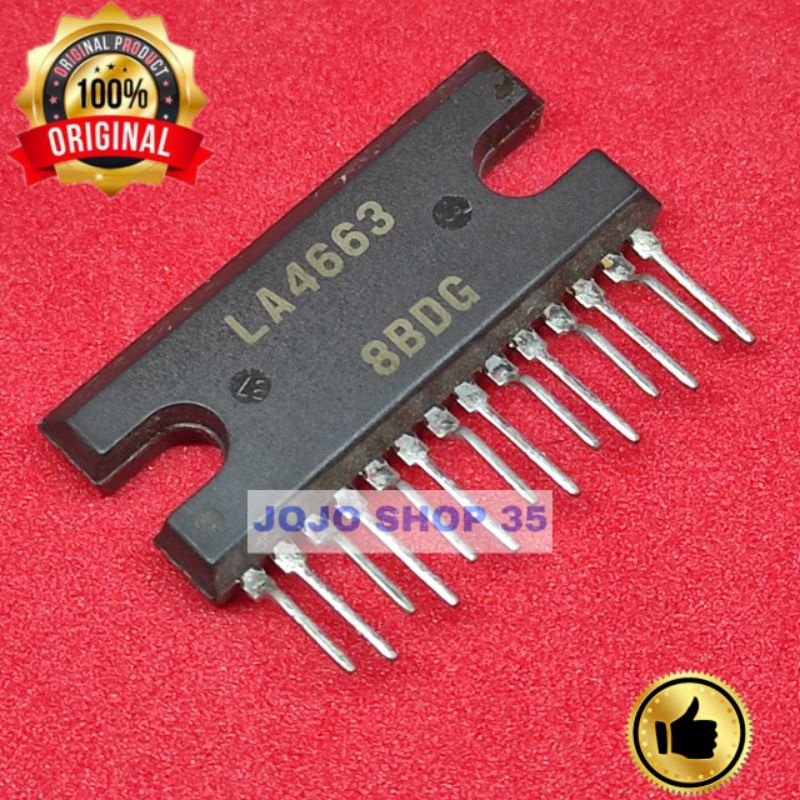 IC POWER LA 4663 LA4663 LA-4663 ORIGINAL AMPLIFIER la 4663 ASLI  la4663 ic Original BTL 2-channel po