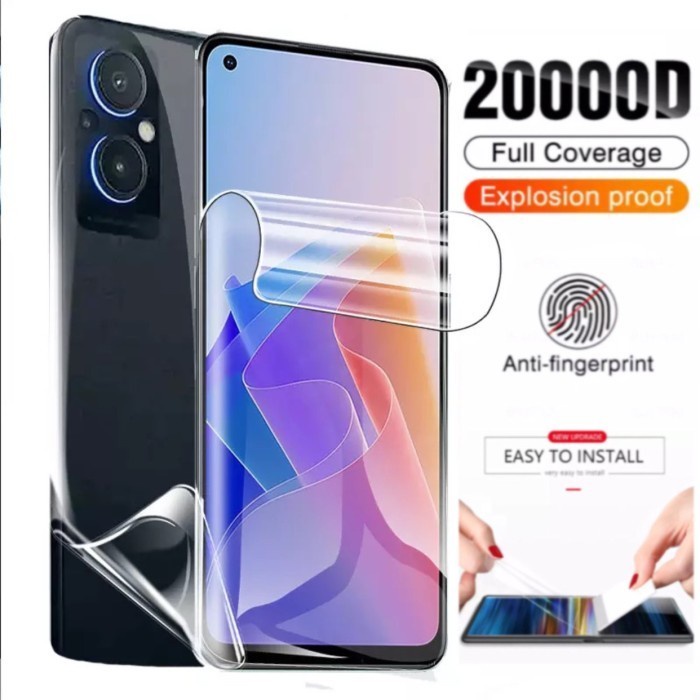 OPPO A78 5G A95 A92 A52 A1K A77S A17 A55 A96 A76 A16E ANTI GORES HYDROGEL FULLSET MATTE CLEAR ANTI MINYAK DEPAN BELAKANG SCREEN GUARD DAN PELINDUNG BELAKANG ANTI JAMUR SKIN GARSKIN