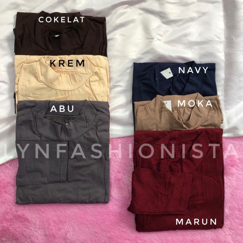 LYNFASHIONISTA-BAJU MANSET MUSLIM DALAMAN MUSLIM RAYON SPANDEK