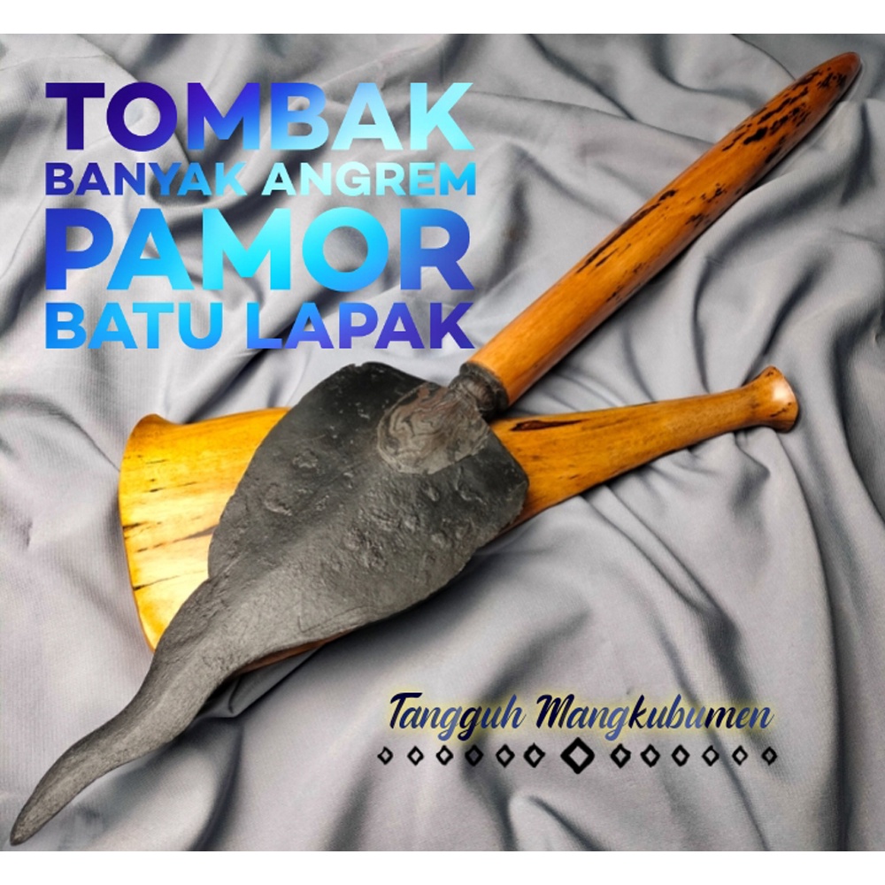 Tombak Banyak Angrem Pamor Batu Lapak Sepuh