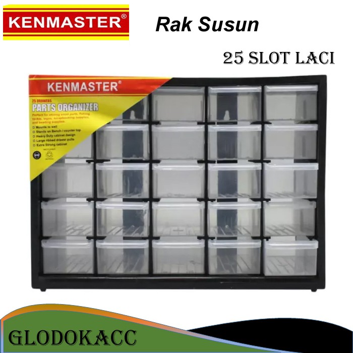 Rak Susun Drawer 25 Compartemen / Kenmaster 25 Slot Laci Partisi Organizer