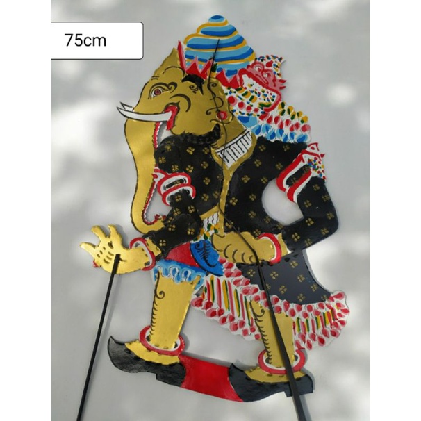 Wayang kulit kertas Batara Gana ganesha Buto gajah 80 cm