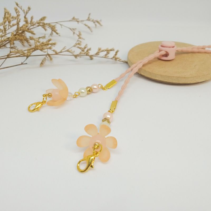 TALI MASKER KONEKTOR HIJAB / STRAP MASK 2 IN 1 KELOPAK BUNGA-5