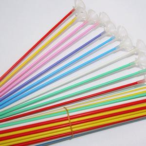 Stik Balon + Cup 100 pcs Gagang Balon Karet Latex Perlengkapan Pesta Ulang Tahun Anak Grosir