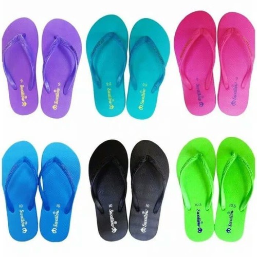 SWALLOW NICE RANDOM 6 PASANG/Sandal swallow/sandal jepit/sandal pria/sandal wanita/sandal murah/swallow termurah/size 9-10,5