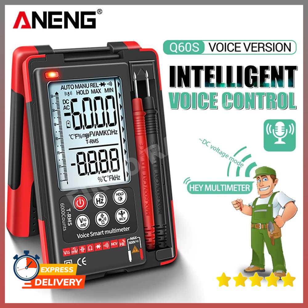 ANENG Multimeter Digital Tester Speech Recognition True RMS Q60S