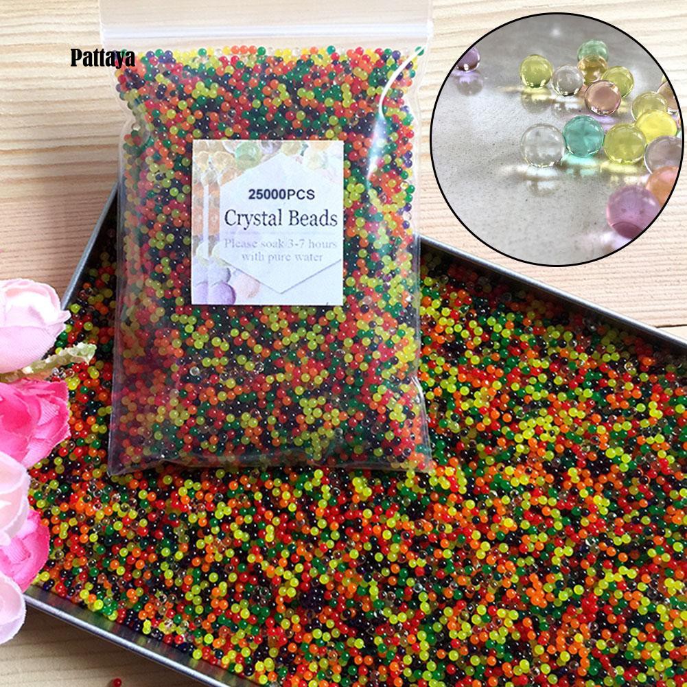 Pt 25000pcs Water Absorb Jelly Ball Soilless Flower Plant Vase Mud