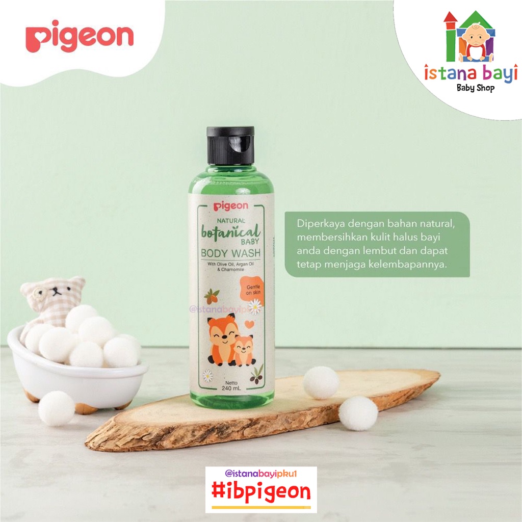 Pigeon Natural Botanical Body Wash 240ml /Sabun bayi