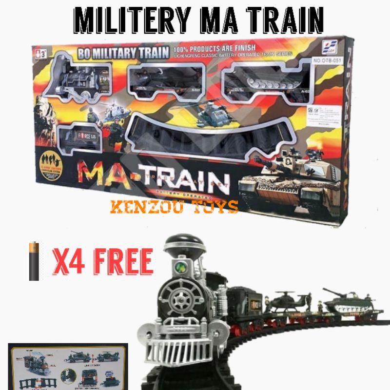 Mainan Set Kereta Api Militer Ma Train / Countruktion Train