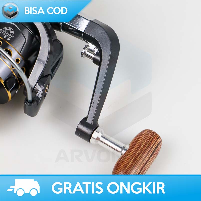 REEL PANCING SPINNING TAFFSPORT GHOTDA BK2000 SERIES 5:2:1 RATIO ORI