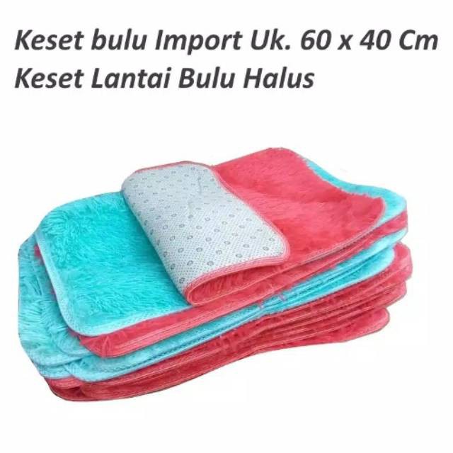 Keset Alas kaki Cendol/Bulu import tebal dan halus | Shopee Indonesia