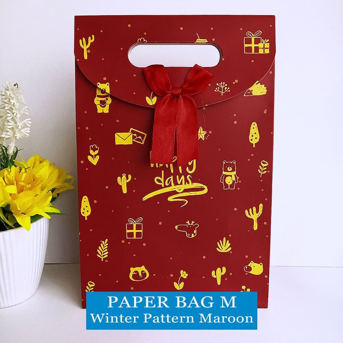 

Paper Bag Motif M / Tas Kertas Kado / Tas Ulang tahun - M FANCY