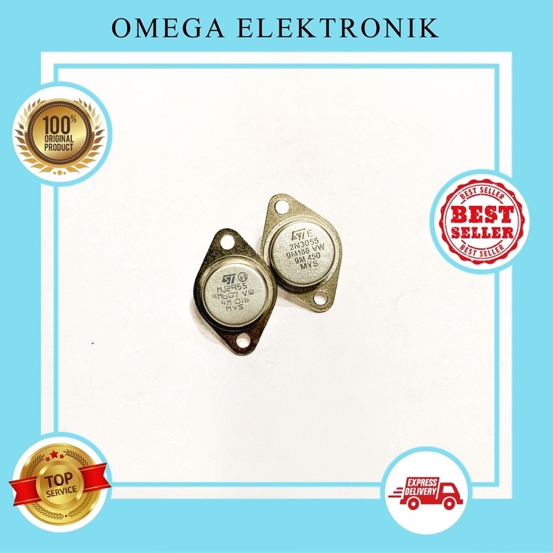 Transistor Jengkol 2N MJ 3055 2955 Toshiba/2N MJ 3055 2955 Malaysia