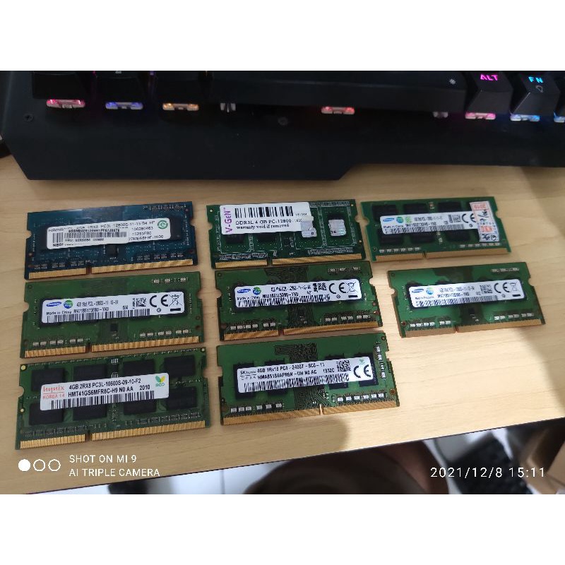 Ram laptop 4gb ddr3L pc 10600/12800