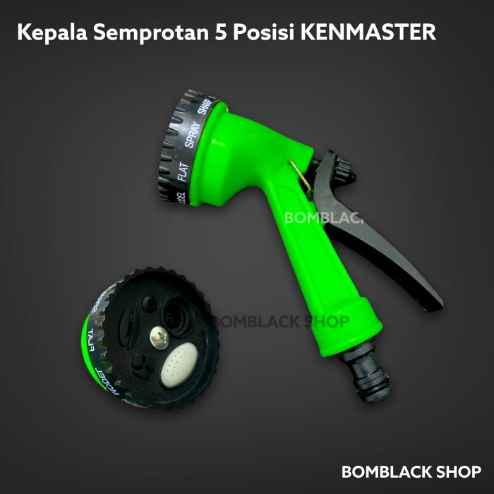 KENMASTER Kepala Semprotan Air Selang Air Spray 5 Posisi Mobil Motor