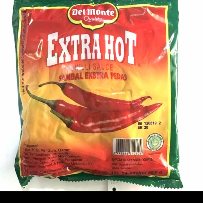 

UMKM saus delmonte extrahot sachet 24x9gr