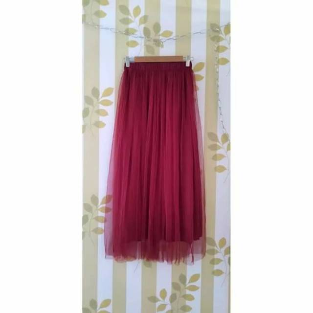 Rok tutu dewasa-rok tutu murah merah 1kg muat 4pcs