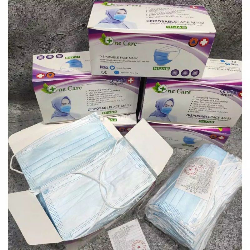 Masker 3ply onecare hijab