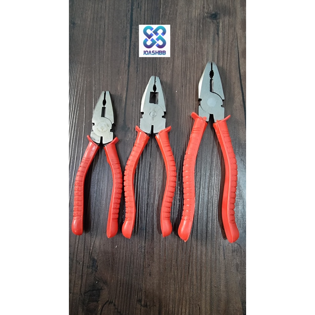 Tang Kombinasi 6&quot; (15cm) 7&quot; (17.78cm) 8&quot; (20.32cm) inch Gagang Karet / Kombination Pliers