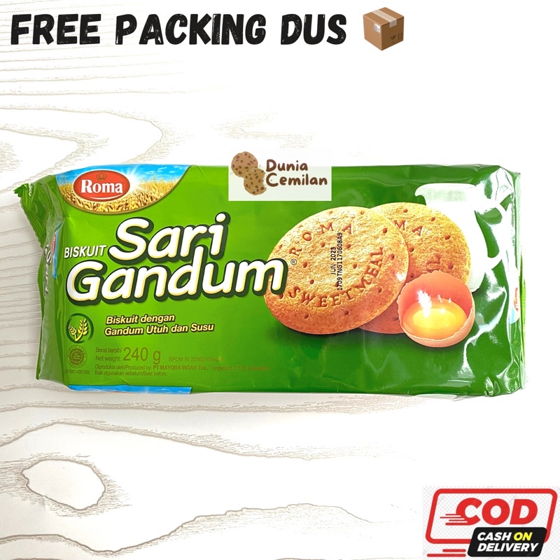 [TERMURAH!] Roma Sari Gandum Family Pack 240gr - Biskuit Gandum Sehat Enak