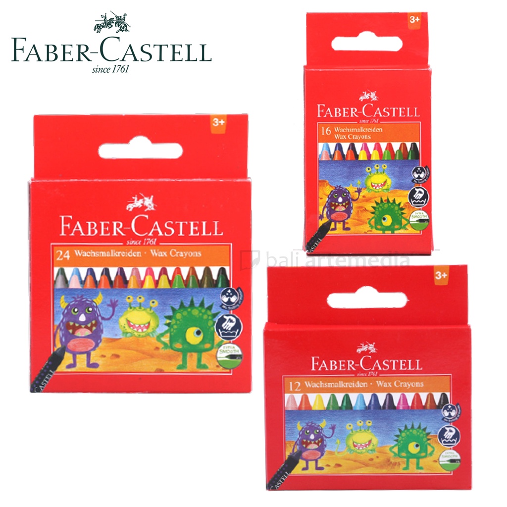 Faber-Castell Wax Crayons Set 12 / 16 / 24