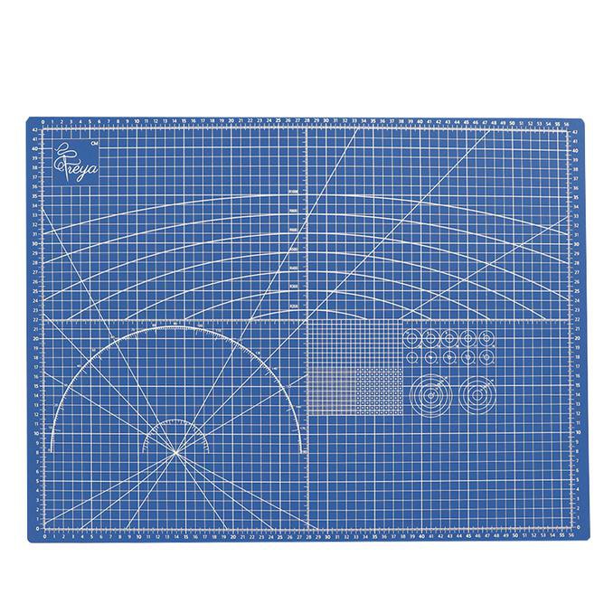 

ORDER-KIRIM Cutting Mat Ukuran A2 - Double Sided Self Healing Cutting Mat A2 - Biru